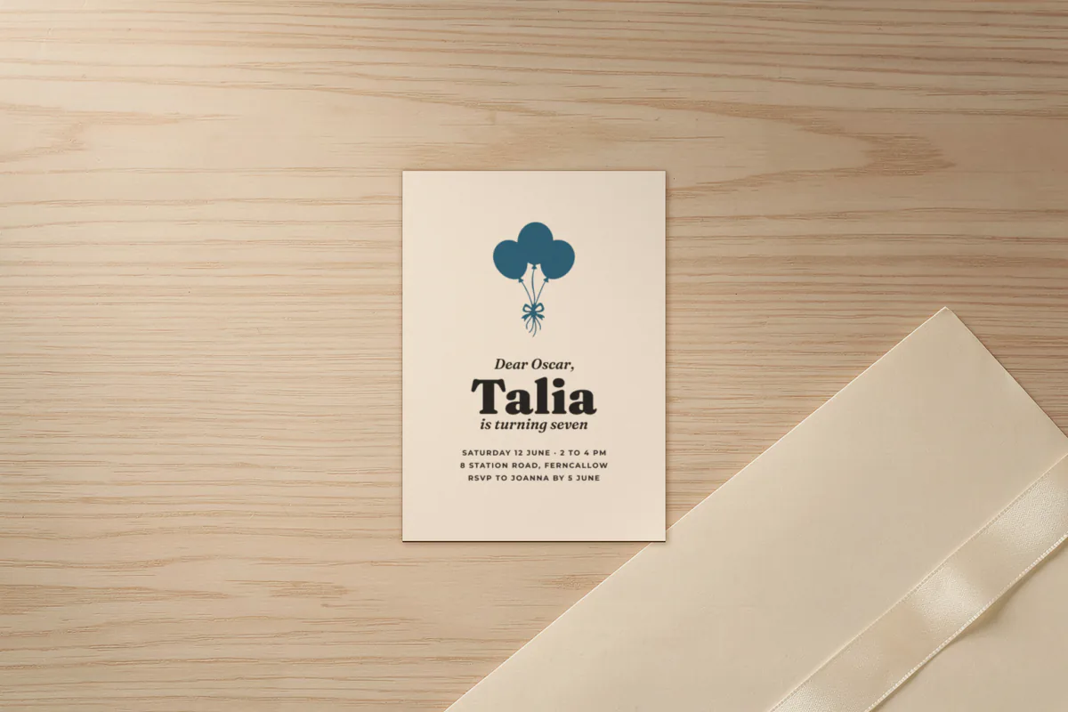 Kids party invitation