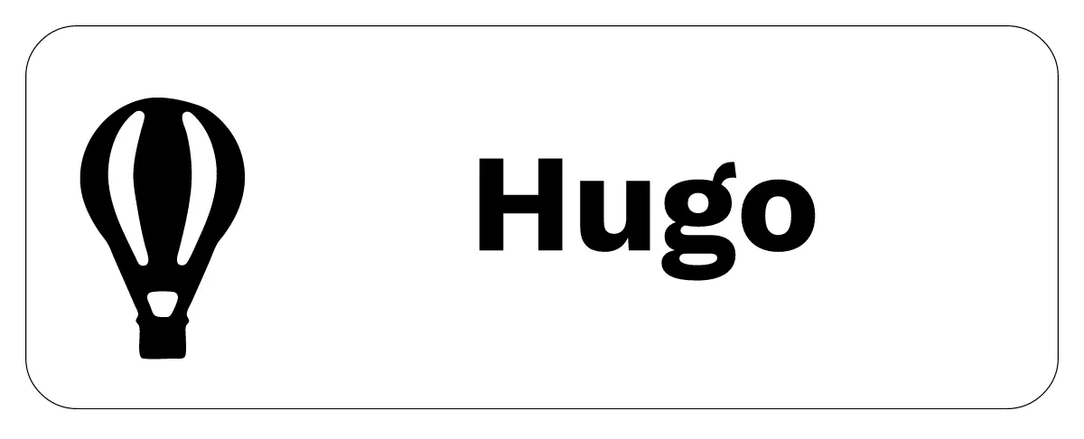 Classroom peg label as a flat design