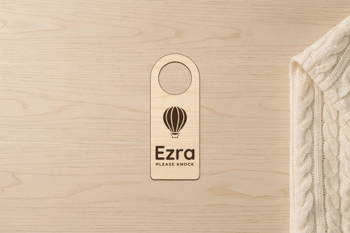 Kids room door hanger