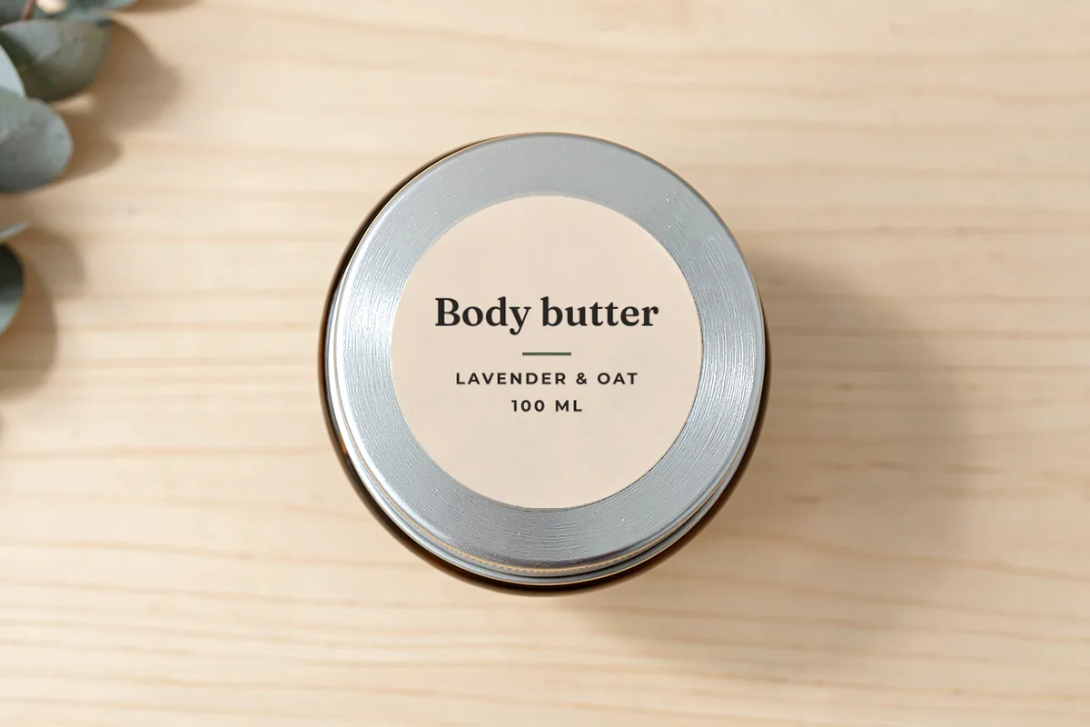 Skincare lid labels