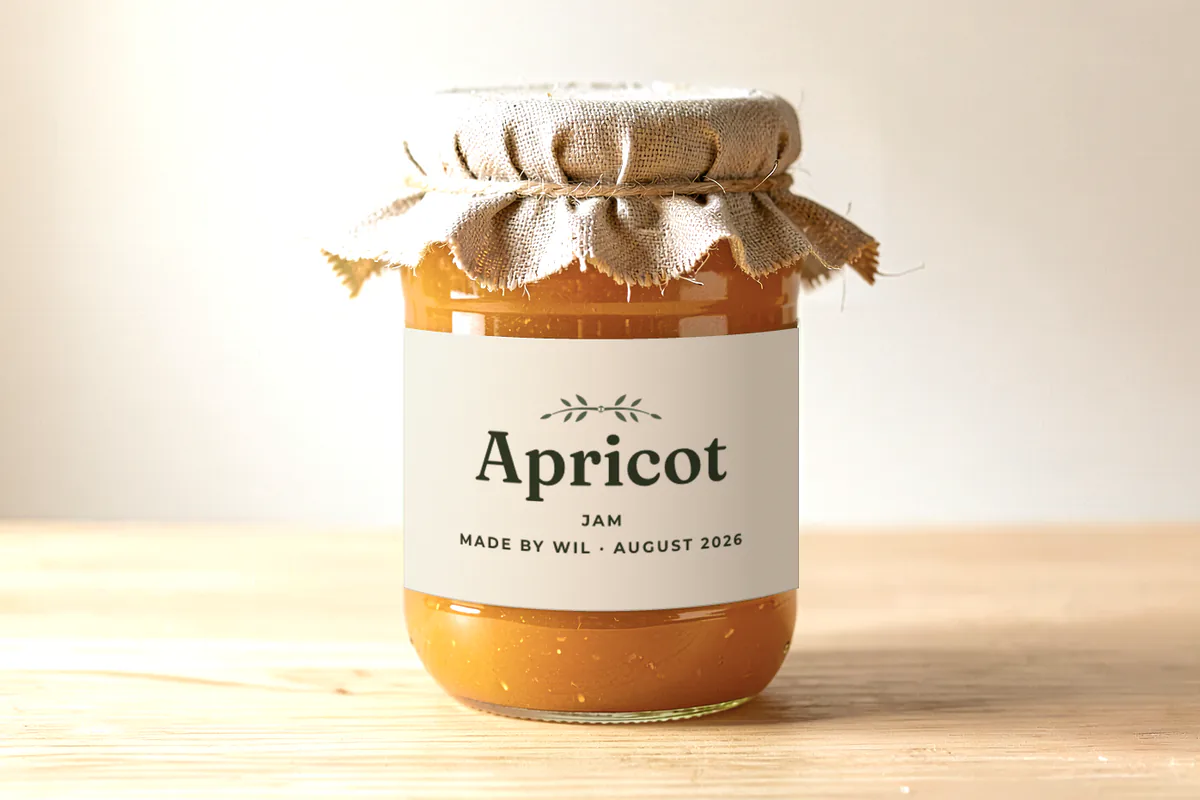 Homemade jam labels