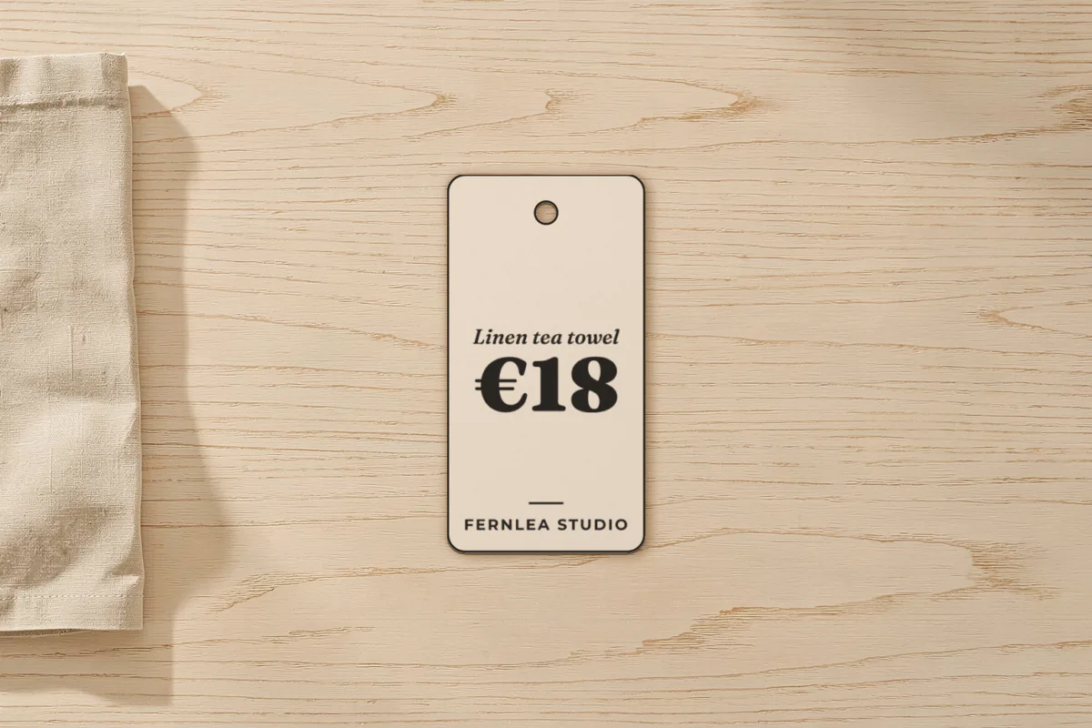 Craft fair swing tags